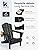 KINGYES Folding Adirondack Chair Set of 2, HDPE All-Weather Patio Chairs with Cup Holder, Wooden Textured Fire Pit Chairs for Poolside, Backyard, Deck, Black