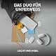 Logitech Pebble 2 Combo, kabellose Tastatur und Maus, leise und mobil, anpassbar, Logi Bolt, Bluetooth, Easy-Switch für Windows, macOS, iPadOS, Chrome - Deutsches QWERTZ-Layout, Weiß