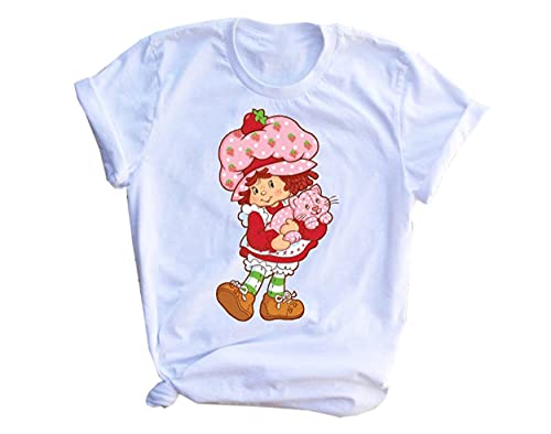 Custom Strawberry Shortcake Womens Shirt, Strawberry Shortcake Tshirts for Adults, Strawberry Shortcake Tshirt,Multicoloured