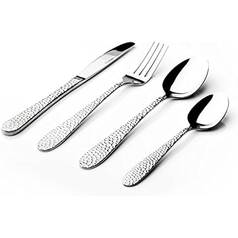 Sabichi Hammered Stainless Steel Cutlery Set Cover