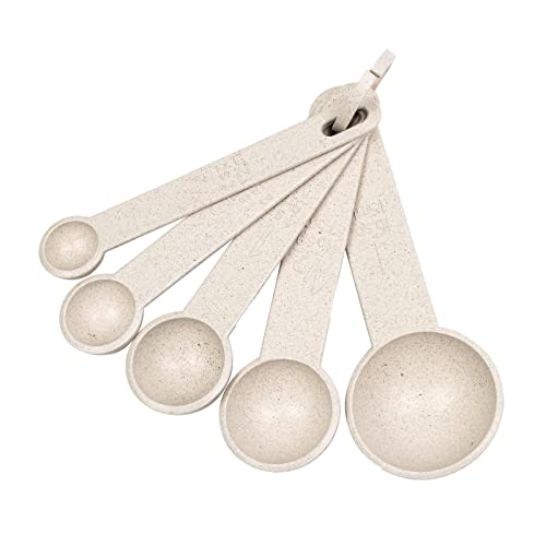 Beille Cream Wheat Straw Measuring Cups Spoons Set Cooking Baking Tools 10pc