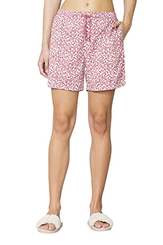 Image of Van Heusen Women's Cotton Lounge Shorts | Lightweight | Breathable Cotton | Relaxed fit | Printed | Comfortable Everyday Wear | Style 55501|Available in Pack of 1 & 2