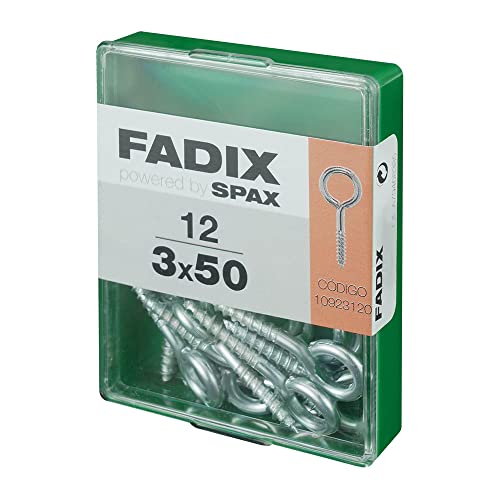 CAJA M 12 uds. HEMBRILLA CERRADA CINC 3,0x50mm FADIX