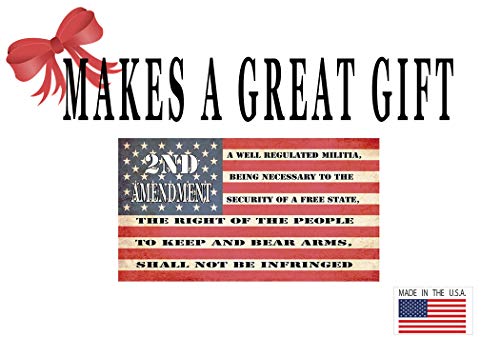 Usa Flag Pro Gun 2Nd Sticker Bumper Car Decal Gift Patriotic American Worn United States Second Amendment 3X5 Inch #TOP5