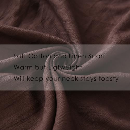 Long Lightweight Soft Scarf for Women and Men Large Shawl Wrap Cotton Blend Scarves4
