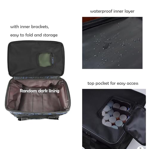 Image of Art Supplies Organizer Bag Craft Tool Storage Tote Arts and Crafts Carrying Case Artist Travel Carrier Bag with Headband Waterproof Paint Box Foldable For Drawing Sketch Painting Sewing Large Capacity