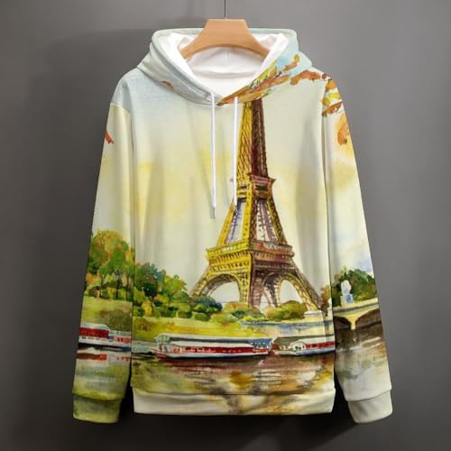 Sweat à capuche unisexe noir en taille S pull confortable à manches longues - 4