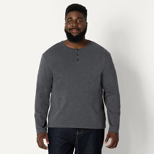Image of Amazon Essentials Men's Long-Sleeve Henley Shirt