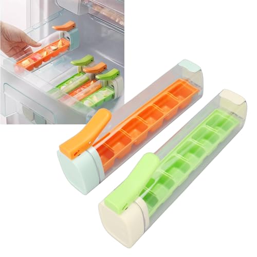 Molde para cubos de hielo con tapadera y contenedor miniatura 5