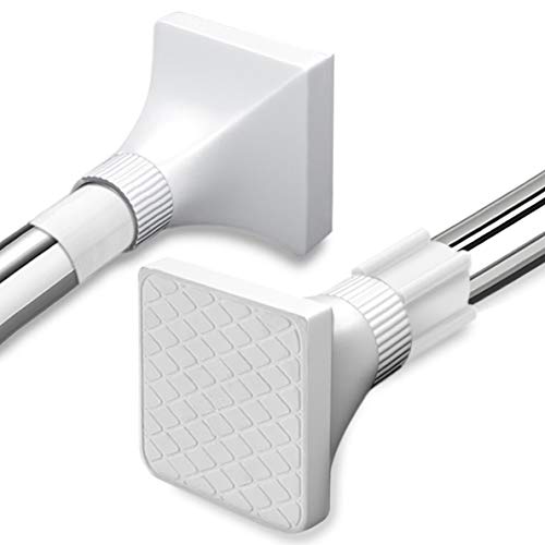 Barra de tensión telescópica extensible de acero inoxidable para baño, barra de tensión (48-80 cm)