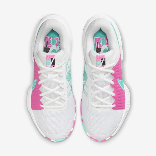 Image of Nike Zoom Challenge Women's Pickleball Shoes (FQ4155-101, White /Alchemy Pink /Retro) Size 10