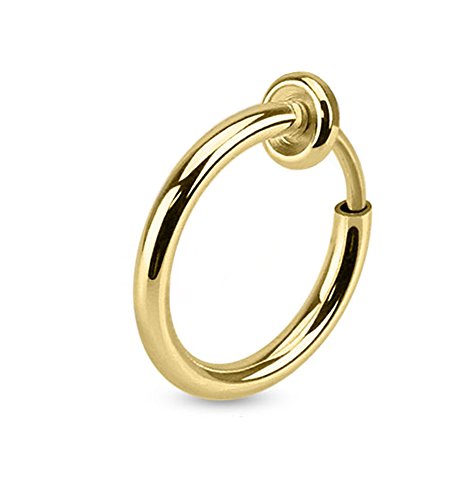 Gekko Body Jewellery Piercing para el septum falso de titanio Cover