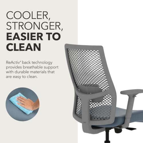 Image of HON Ignition 2.0 ReActiv Ergonomic Office Chair, Lumbar Support, Nimbus