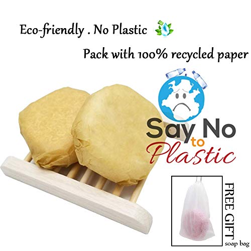 Vert 100% Natural Shampoo Bar For Hair 2 Pieces Solid Shampoo Soap For Treated Dry Damaged Hair Vegetarian Plant Essence Helps Stop Hair Loss And Promotes Healthy Hair Growth 4.2Oz (Bamboo Charcoal) #TOP6