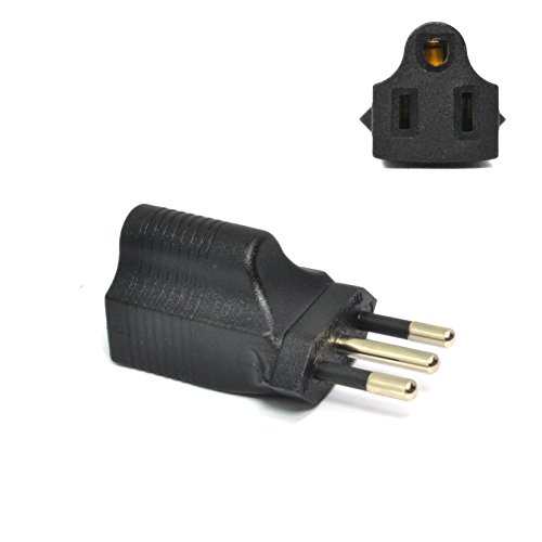 Ceptics Italy CEI-23-16/VII Travel Power Plug Adapter Accepts NEMA 5-15R - ETL Certified