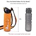 VIVAGLORY Neoprene Water Bottle Sling, Water Bottle Holder for Walking & Running, Carrier with Adjustable Shoulder Strap, Crossbody & Over The Shoulder for Waterbottle, S, Orange