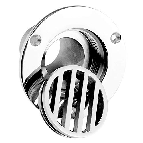 VIGORWORK Yacht Stainless Steel 1-1/2 Inch 38mm Pipe Boat Deck Drain Floor Deck Drainage Fittings for Boat Rowing Boats Accessories Marine - Thumbnail 3