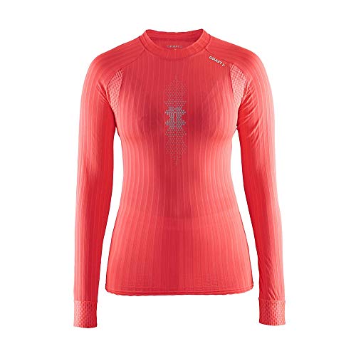Craft Active Extreme 2.0 Brilliant Thermo-Shirt, Damen M Rosa (Shock/Silver)
