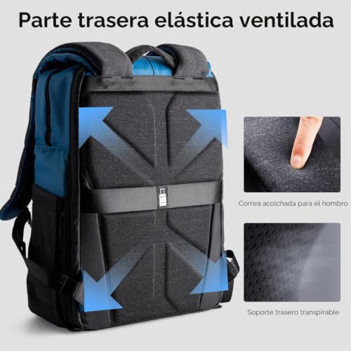 Miniatura 6 de K F Concept Mochila Camara Multifuncional Mochila Fotografía Profesional, Mochila Fotográfica Para Reflex Impermeable, Bolsa Cámara Compartimento Para Portátil De 15.6 Pulgadas 20l Azul