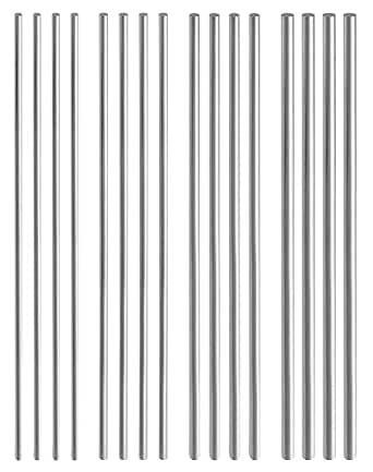 Lot De 5 Tiges Rondes Droites En Acier Inoxydable De 6 Mm, Kit D 4100 0006 0100 95064052