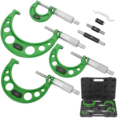 Premium Outside Micrometer Set with Carbide Tips