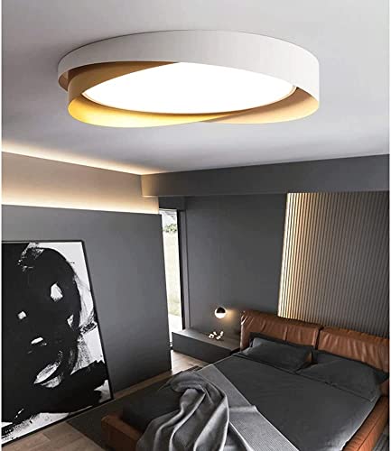 Lustre moderne LED rond à intensité variable, panneau lumineux chic 19,7" - 4