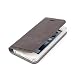 Produktbild Wormcase ® Handytasche kompatibel mit iPhone 5-5S-SE  ECHTLEDERHÜLLE - KARTENFACH  MAGNETVERSCHLUSS  Farbe Grau - Case Echt-Leder-Tasche-Hülle-Case Etui Flip Schutz-huelle Echtes-Leder