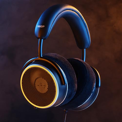 Image of DROP + Grell OAE1 Wired Open-Back Headphones - Axel Grell Design, Biocellulose Drivers, Wide Soundstage - Black