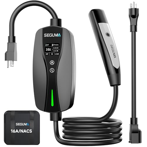 SEGUMA Level 1 & 2 Tesla Portable Charger, Adjustable...