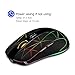 Hengway Rechargeable Wireless Mouse 6 Keys,cyclic Illuminating Powered by Li-Polymer Battery,Optical Sensor,Nano USB Receiver,3-Stage DPI speeds for PC,Laptop,Tablet, MacBook etc(Firework Light)