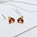 Cute Ladybug Cartilage Stud Earring for Women Red Lucky Insects Animal Tragus Piercing Post Studs Helix Conch Earrings Dainty Ear Jewelry