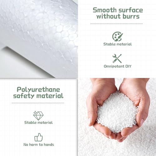 image for AHKUNMT 8 Pack Styrofoam Cones for Craft, 5.6x2.5in Craft Foam Tree Co