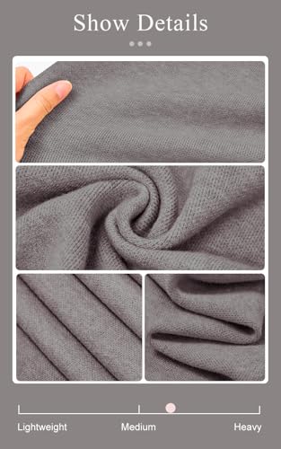 PRETYGARDEN Long Sleeve Lapel Collar Open Front Oversized Sweaters Casual Chunky Long Cardigan Women Fashion Outfits (Grey, X-Large) - image 5