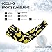 Binienty Black Banana Arm Sleeves for Women Men Outdoors Breathable UV Sun Protection Sleeve Compression Cooling Arm Covers for Driving Cycling Golf Basketball,Size M