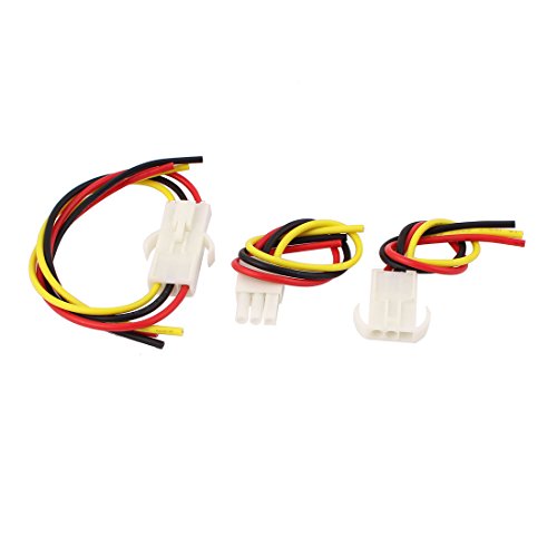 Cable conector macho a hembra 3P para avión RC 2 piezas miniatura 1