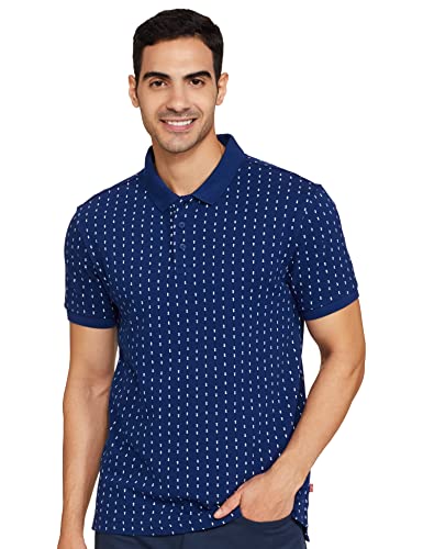 Image of Levi's Men Cotton Regular Fit Printed Polo T-Shirt