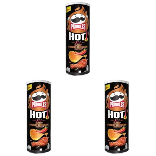 Pringles Hot Spicy Fried Chicken 160g (Paquete de 3)