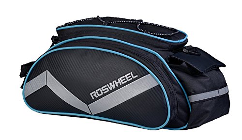 vertast Bicycle Rear Seat Trunk Bag with Should Strap, Blue