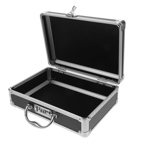DOITOOL Boîte à Outils Aluminium avec Cadenas à Code Mallette Portable Vide pour Rangement Outils à Main Caisse Multifonction pour Bricolage et Usage...