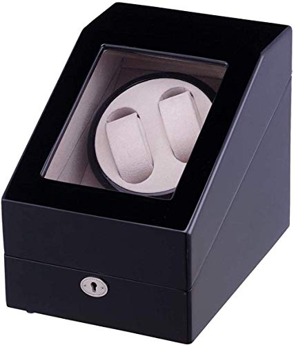 Willing Winder 2 Piano Lacquer para Relojes Automáticos Volver a Ver con Dos Compartimentos 4