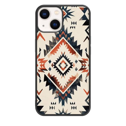 qizjio Aztec Phone Case Shockproof Protective Western Phone Cases for iPhone 15