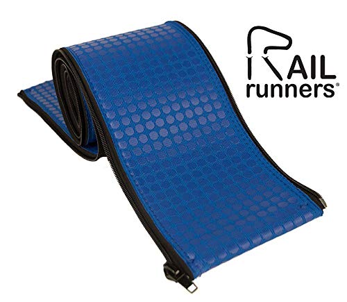 Rail Runners Blue In-Ground Swimming Pool Ladder & Handrail Cover | 8-Ft-By-1.9-Inches Diameter Piece | Slip Resistant Grip | Keeps Railings Cool In The Sun | Durable Nylon Material #TOP1