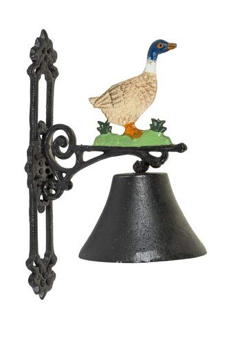 Cloche Canard Duck sonnerie cloche extérieur intérieur fonte Jardin Pub Cover