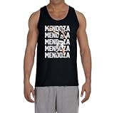 Las Vegas Fernando Mendoza Text Pic Tank Top Adult Large Black