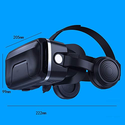 Yuxahiug Fone de ouvido uj vr óculos 3D de realidade virtual para jogos de realidade virtual e filme