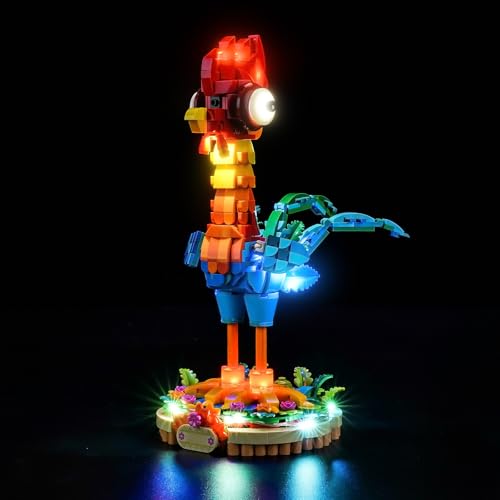 BrickBling Juego de luces LED compatible con Lego 43272 Heihei (no modelo), juego de iluminación decorativa compatible con Lego Heihei 43272 juguete creativo BrickBling Juego de luces LED compatible con Lego 43272 Heihei (no modelo), juego de iluminación decorativa compatible con Lego Heihei 43272 juguete creativo