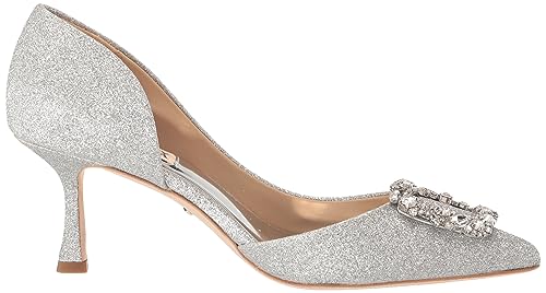 Image of Badgley Mischka Women's Fabia II Kitten Heels with Crystal Buckle