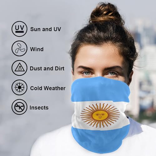 Image of Men Women Bandanas Neck Gaiter Headwrap Balaclava | Seamless Face Cover Scarf Neck Warmer Breathable Headwear for Hiking Cycling