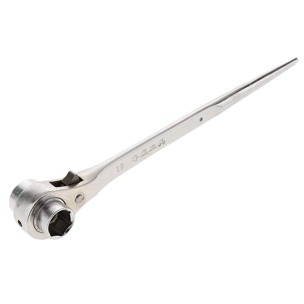 Skkwjege Multi-Color Hexagon Scaffold Podger Ratchet Spanner Ratcheting Socket Wrench - 19-22 Mm
