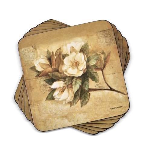 Pimpernel Sugar Magnolia Coasters - Set of 6, 4